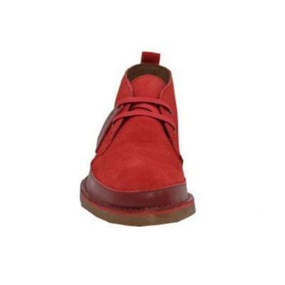 British Walkers Cambridge Men's Red Suede Desert Boots - Picture 5 of 6